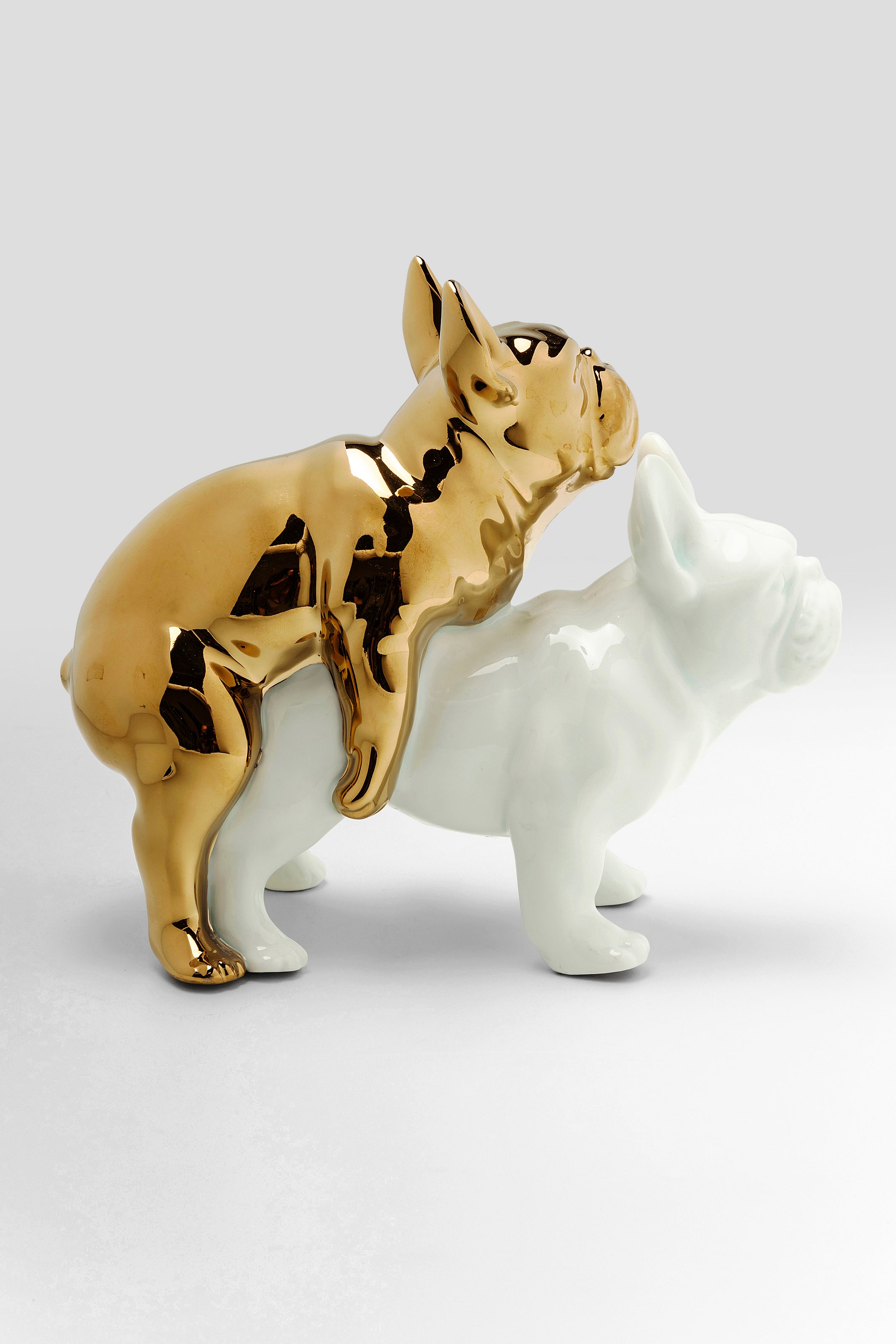 Kare - Deco Figurine Love Dogs Gold