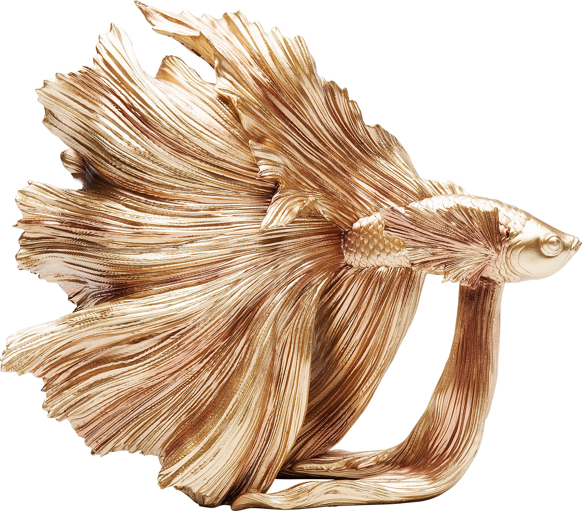 Kare - Deco Figurine Betta Fish Gold Small