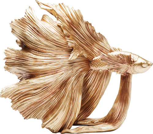 Kare - Deco Figurine Betta Fish Gold Small