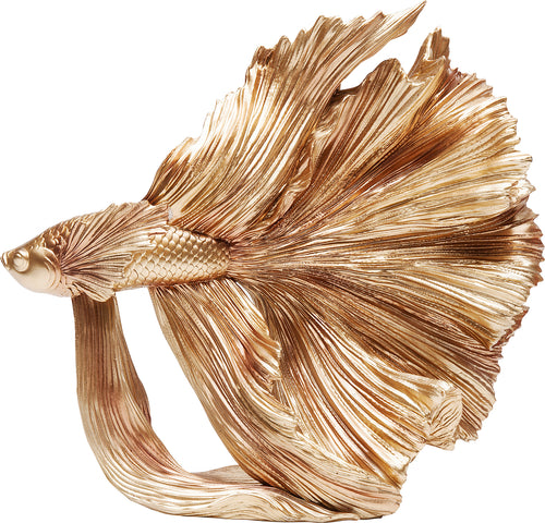 Kare - Deco Figurine Betta Fish Gold Small