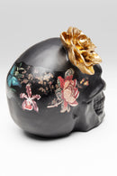 Kare - Deco Object Flower Skull 22cm