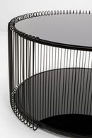 Kare - Coffee Table Wire Double Black Ø80cm