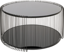 Kare - Coffee Table Wire Double Black Ø80cm
