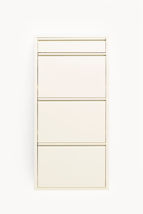 Kare - Shoe Container Caruso 3 Plus 1 Cream