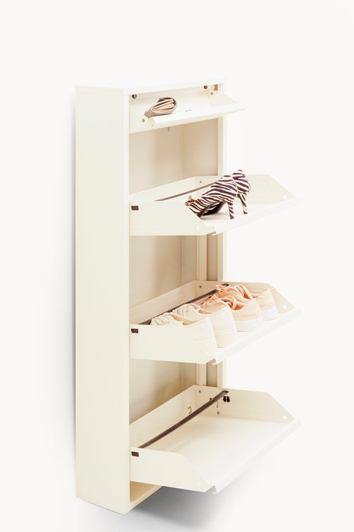 Kare - Shoe Container Caruso 3 Plus 1 Cream