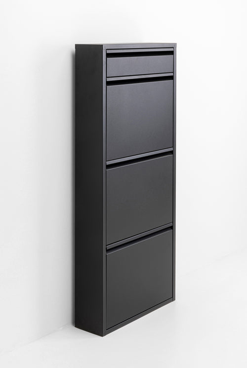 Kare - Shoe Container Caruso 3 Plus 1 Black (MO)