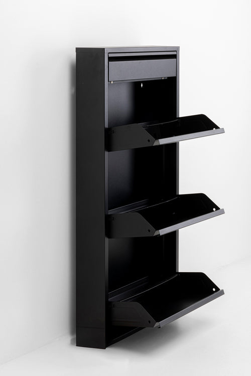 Kare - Shoe Container Caruso 3 Plus 1 Black (MO)