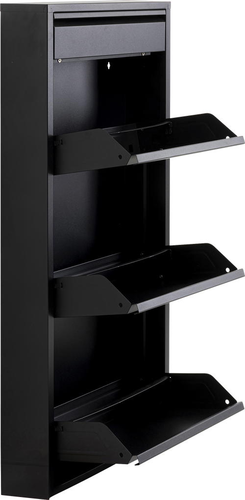 Kare - Shoe Container Caruso 3 Plus 1 Black (MO)