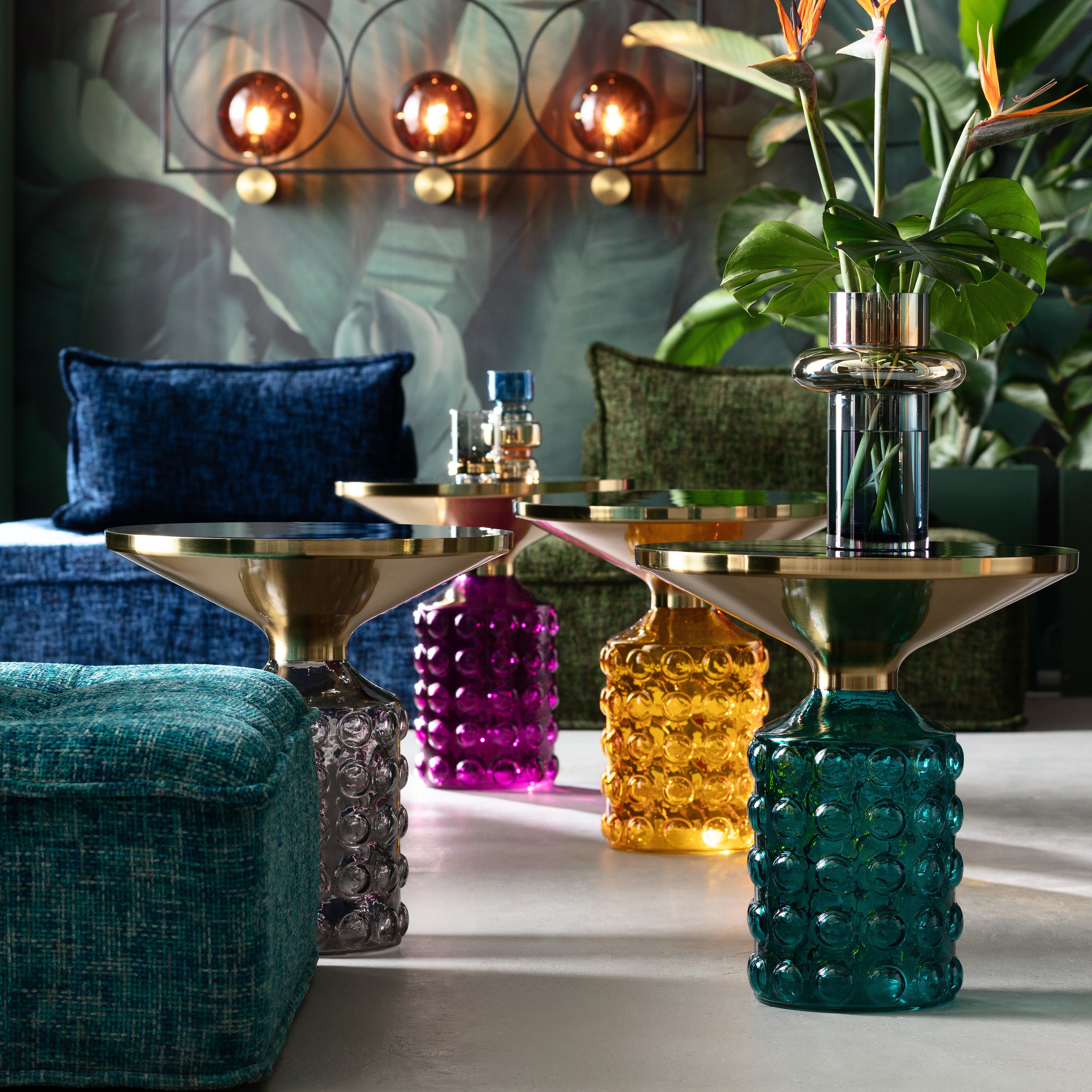 Kare - Side Table Lola Purple Ø50cm