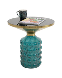 Kare - Side Table  Lola Blue Ø50cm