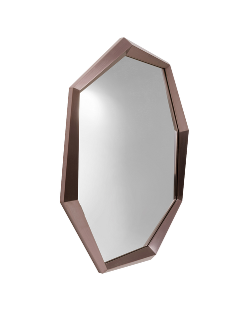 Kare - Wall Mirror Octagon Coffee 120x120cm