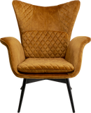 Kare - Armchair Tudor Velvet Gold Brown