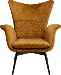Kare - Armchair Tudor Velvet Gold Brown