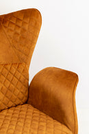 Kare - Armchair Tudor Velvet Gold Brown