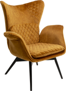 Kare - Armchair Tudor Velvet Gold Brown