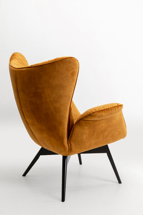 Kare - Armchair Tudor Velvet Gold Brown