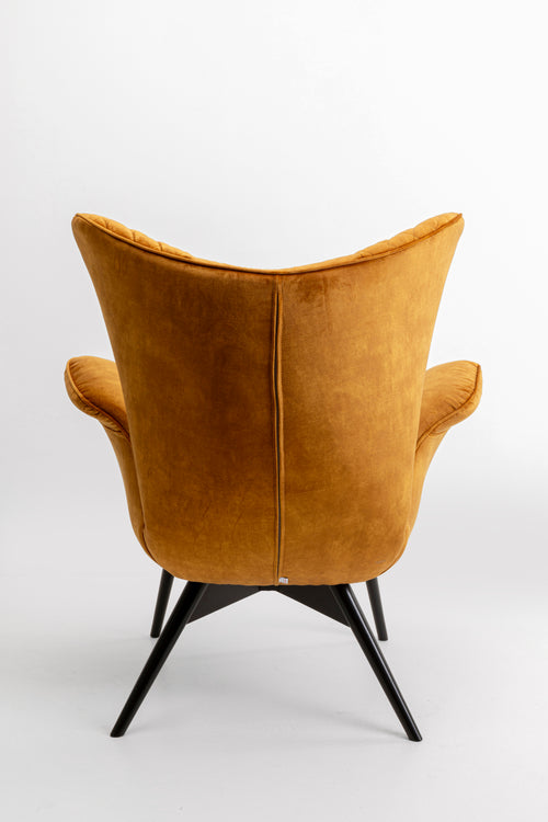 Kare - Armchair Tudor Velvet Gold Brown