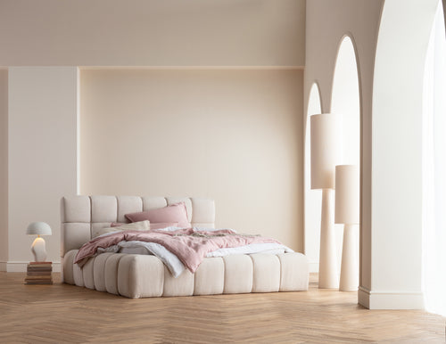 Kare - Bed Salamanca Ecru 180x200cm