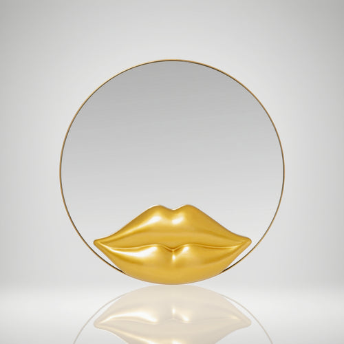 Kare - Wall Mirror Lips Ø100cm