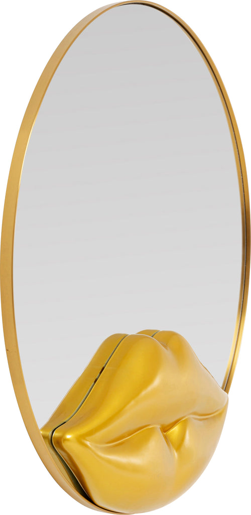 Kare - Wall Mirror Lips Ø100cm