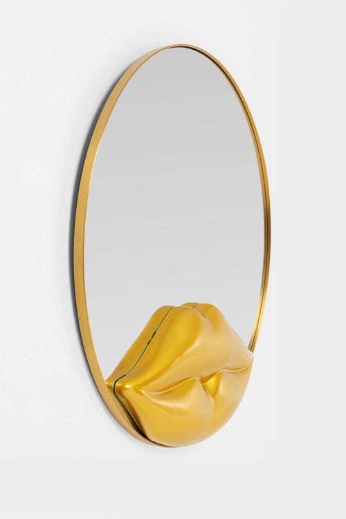 Kare - Wall Mirror Lips Ø100cm