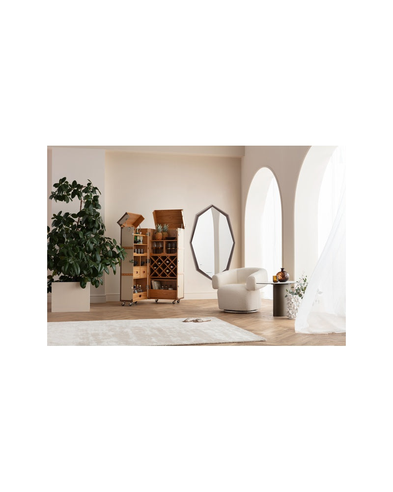 Kare - Wall Mirror Octagon Coffee 90x150cm