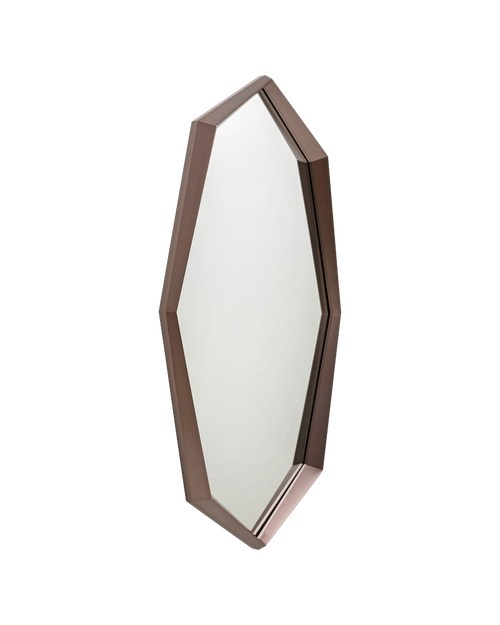 Kare - Wall Mirror Octagon Coffee 90x150cm