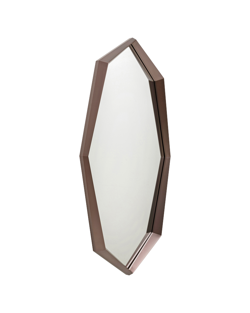 Kare - Wall Mirror Octagon Coffee 90x150cm