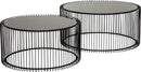 Kare - Coffee Table Wire Black (2/Set)