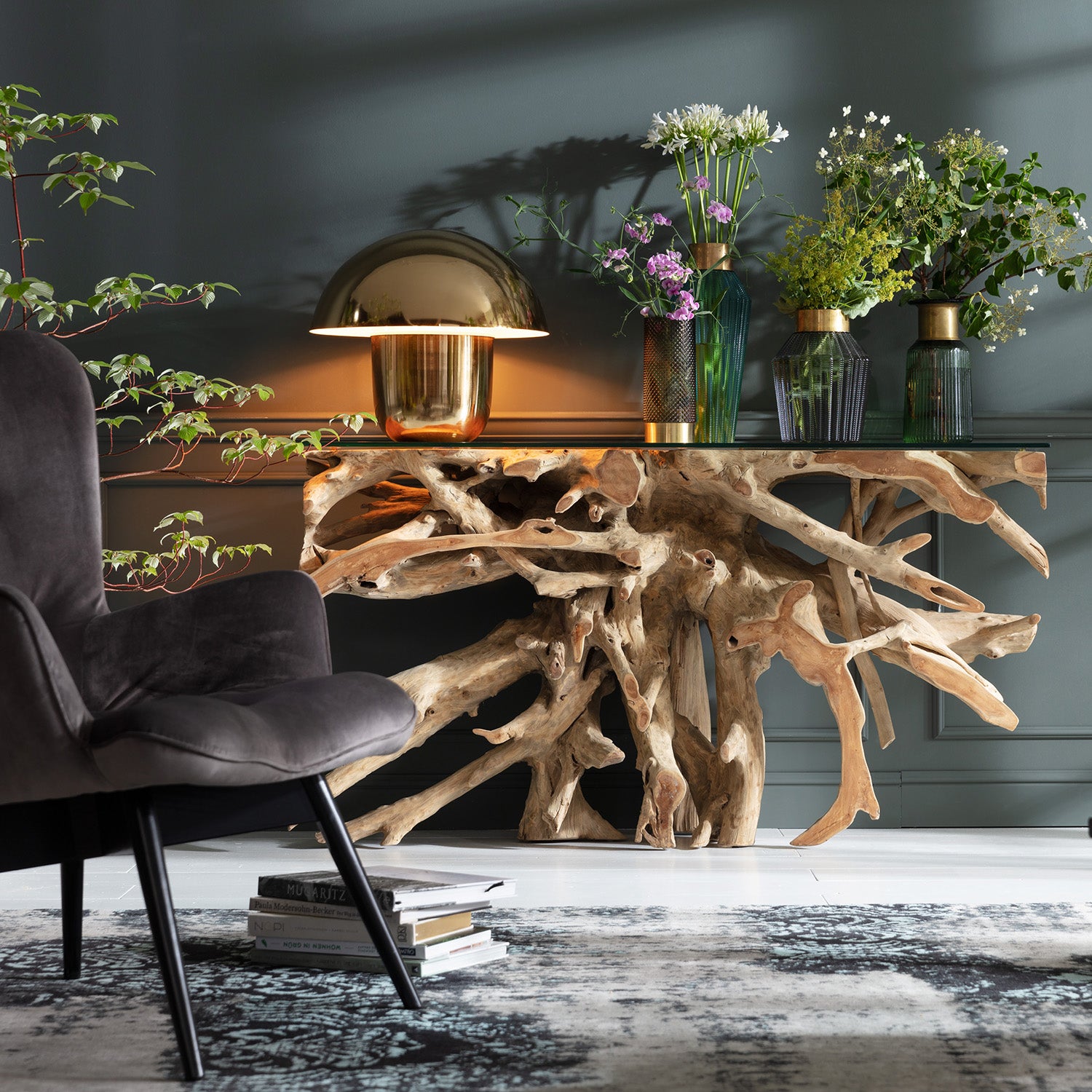 Kare - Console Roots 150x40cm