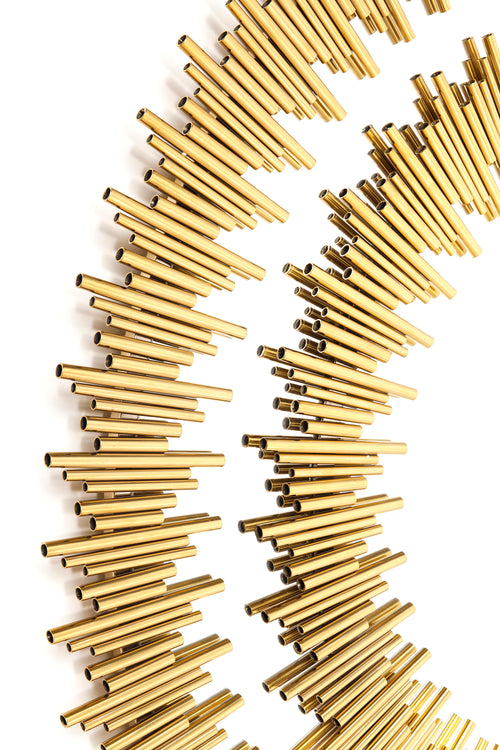 Kare - Mirror Solare Gold Ø132cm