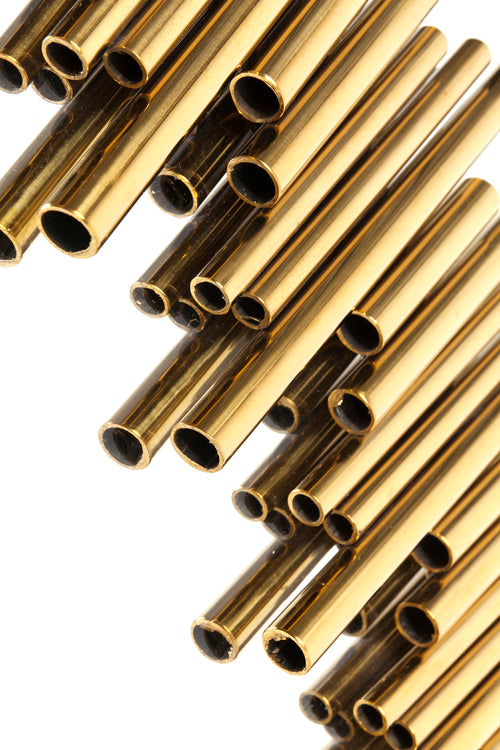 Kare - Mirror Solare Gold Ø132cm
