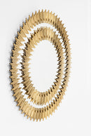 Kare - Mirror Solare Gold Ø132cm