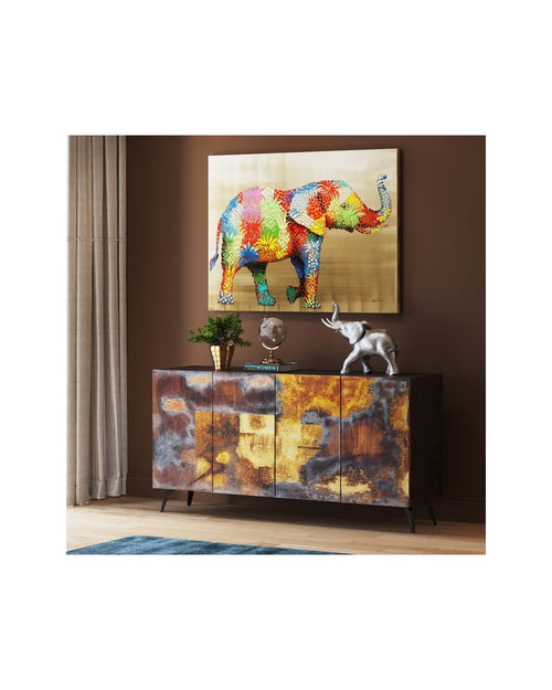 Kare - Canvas Picture Flower Elephant 120x90cm