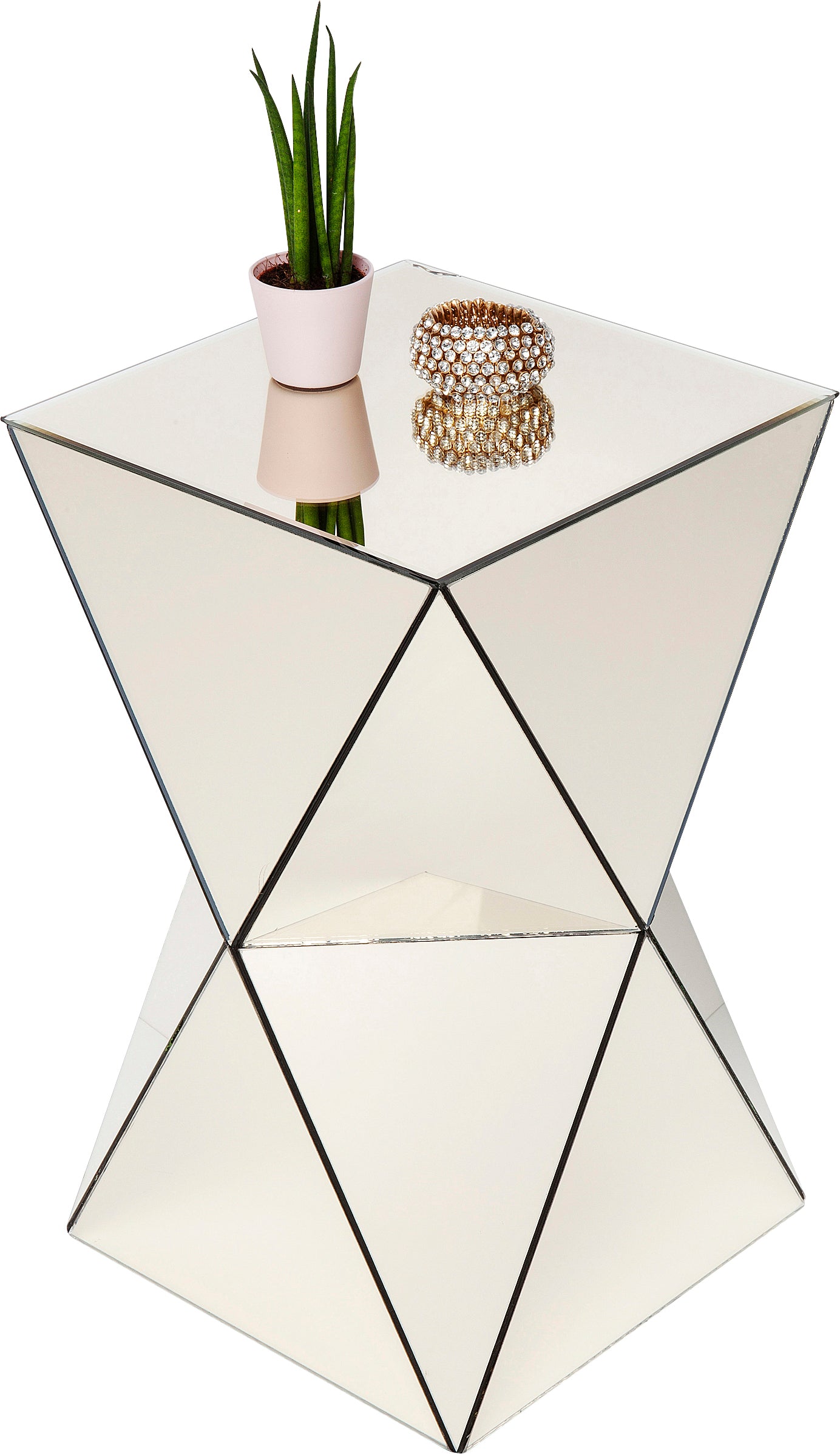 Kare - Side Table Luxury Triangle Pearl 32x32