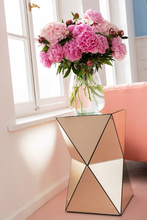Kare - Side Table Luxury Triangle Pearl 32x32