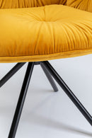 Kare - Swivel Chair with Armrest Mila Yellow