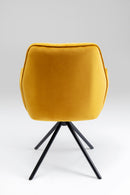 Kare - Swivel Chair with Armrest Mila Yellow