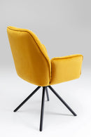 Kare - Swivel Chair with Armrest Mila Yellow