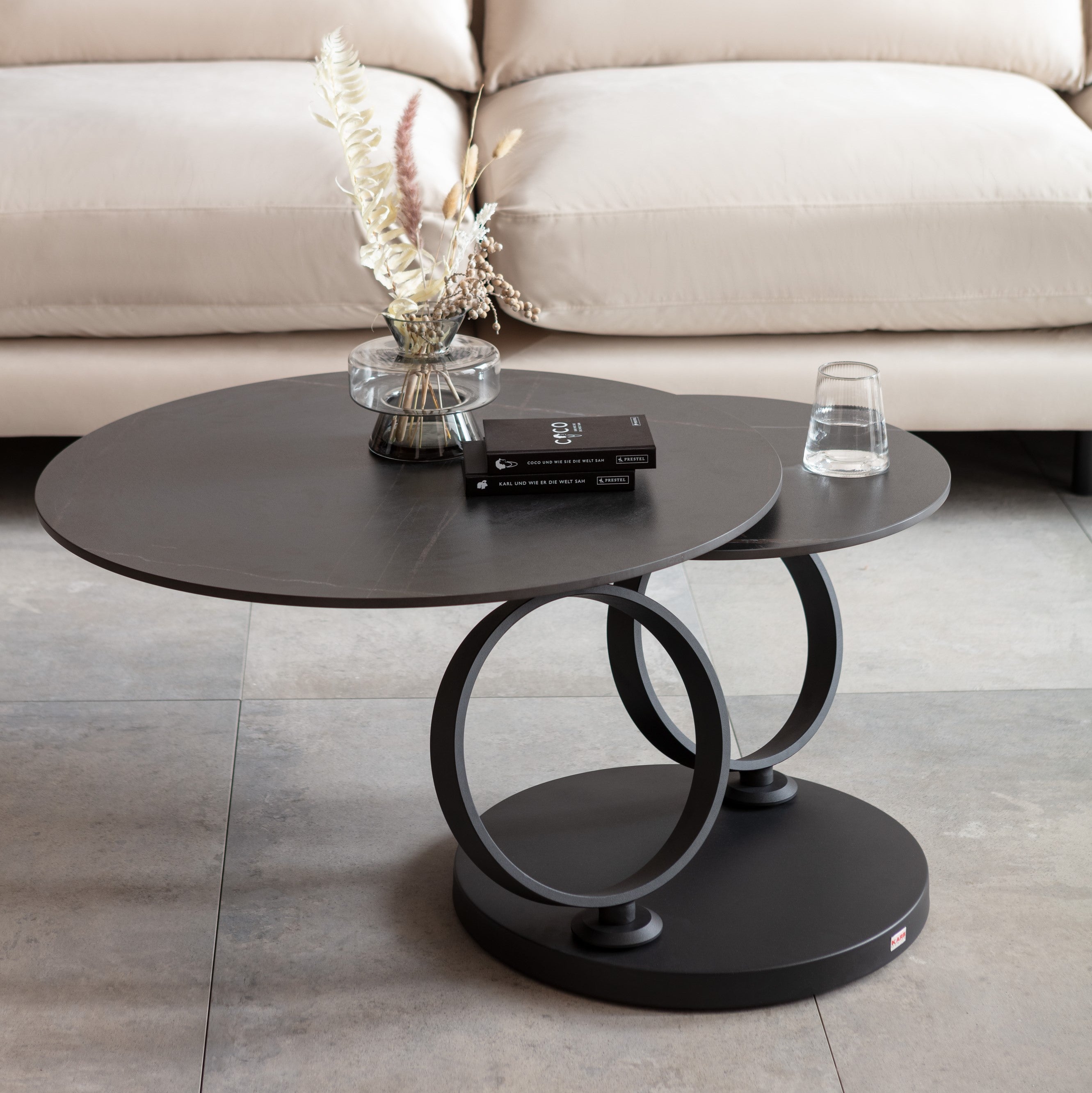 Kare - Coffee Table Beverly Black 133x80cm