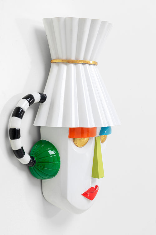 Kare - Wall Object Mesquerade White 37x41cm