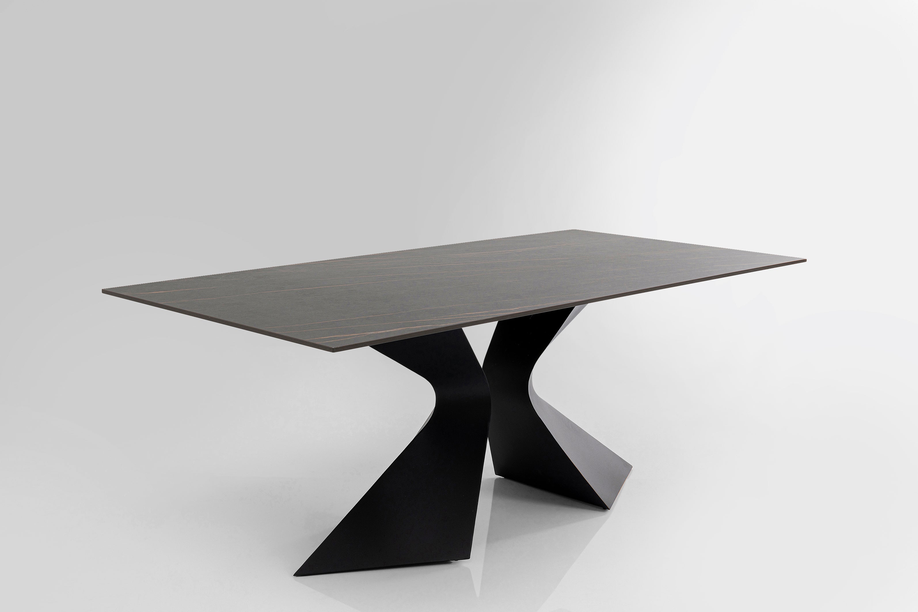 Kare - Dining table Gloria black ceramic