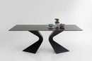 Kare - Dining table Gloria black ceramic