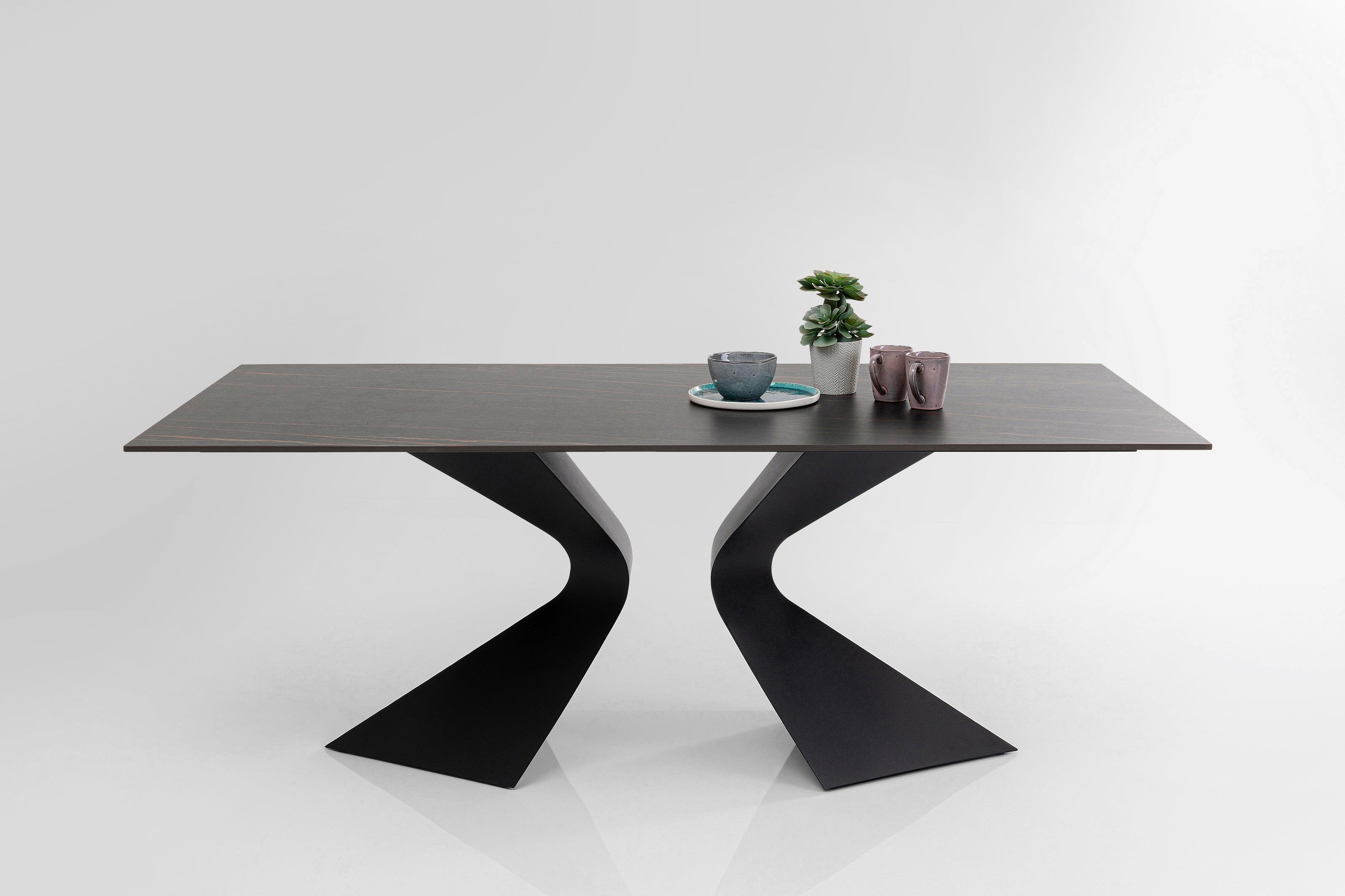 Kare - Dining table Gloria black ceramic