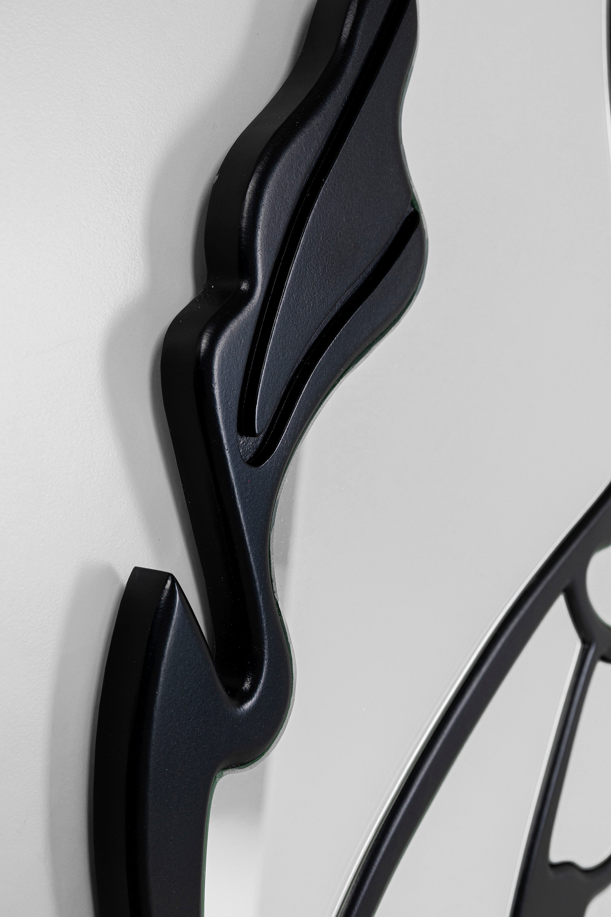 Kare - Wall Mirror Pieces Matt Black Ø100cm