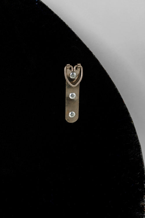 Kare - Wall Mirror Pieces Matt Black Ø100cm