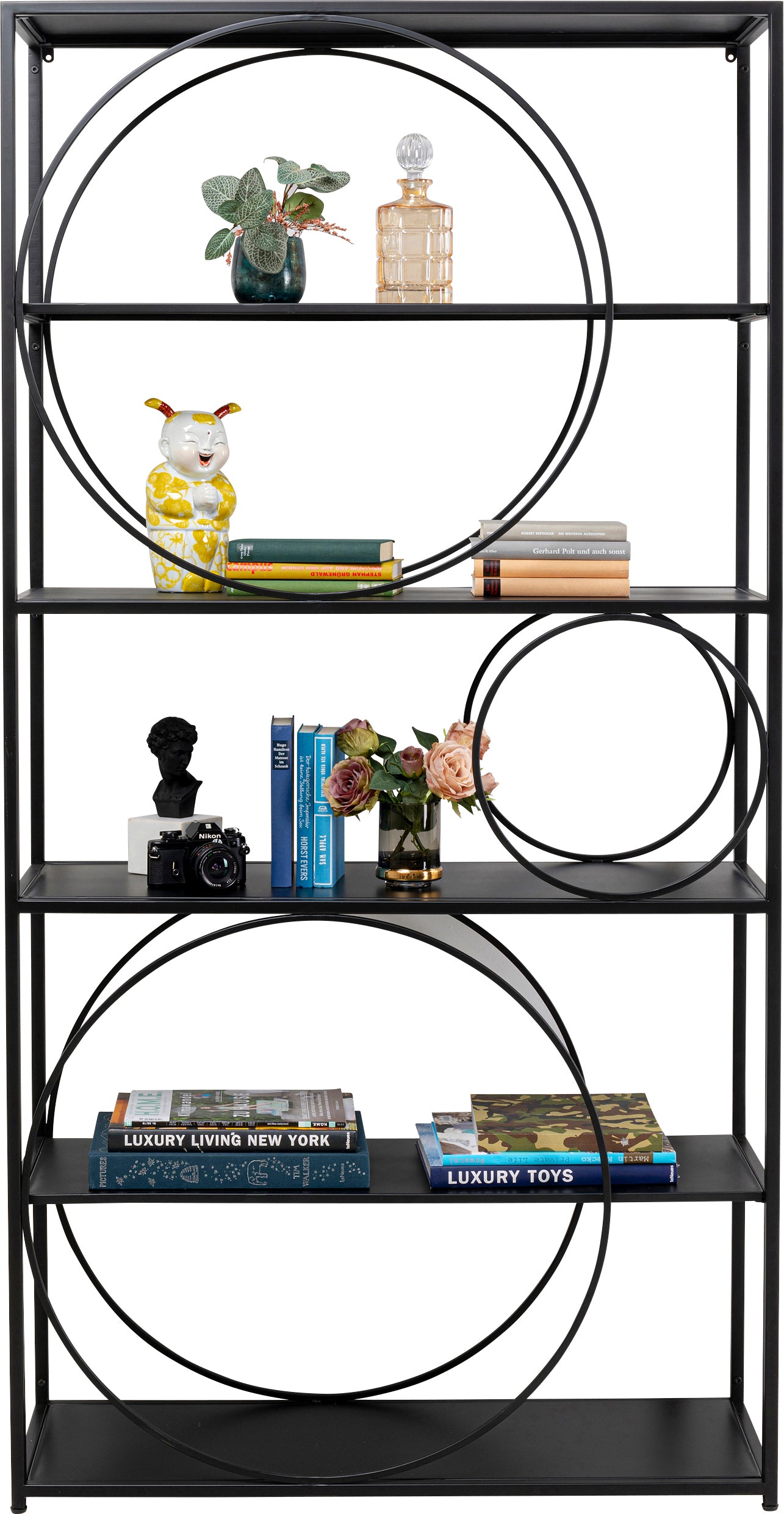 Kare - Shelf Circle Black 100x200cm