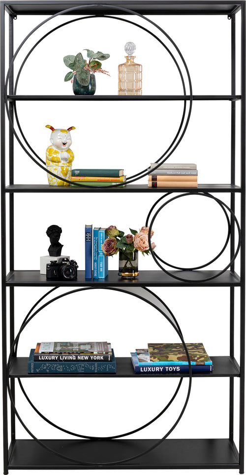 Kare - Shelf Circle Black 100x200cm