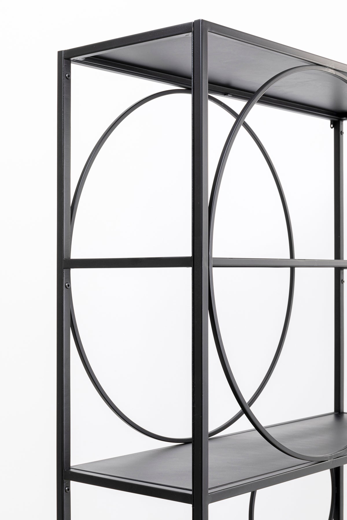 Kare - Shelf Circle Black 100x200cm