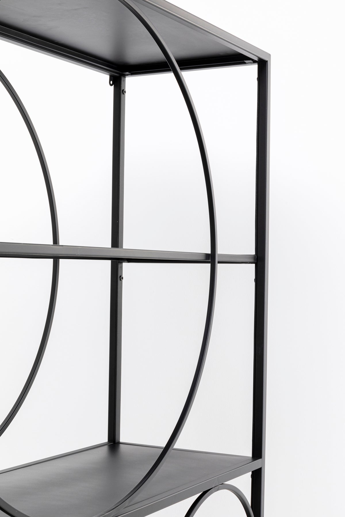 Kare - Shelf Circle Black 100x200cm